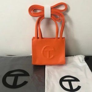 Telfar Small Orange Shopping Bag